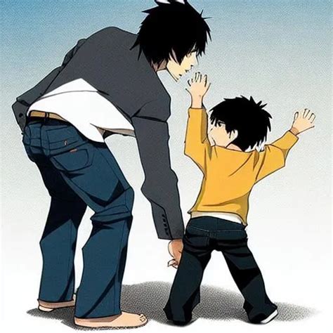 anime dad and son